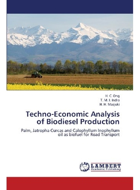 预订 Techno-Economic Analysis of Biodiesel Production 生物柴油生产的技术经济分析: 9783659356520