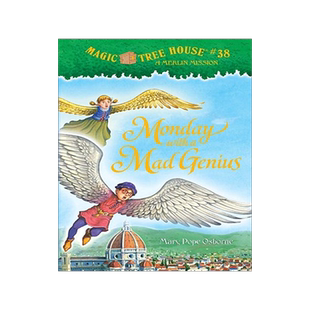 现货英文原版 神奇树屋·梅林任务10：相约星期一 Monday with a Mad Genius  (Magic Tree House (R) Merlin Mission)