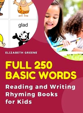 预订 Full 250 Basic Words Reading and Writing Rhyming Books for Kids: Easy to teach your child to read, write, tracing w