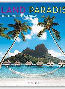 【预售】Island Paradise 2020 Square Wall Calendar