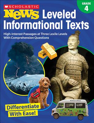 【预订】Grade 4 Scholastic News Leveled Informational Texts: High-Interest Passages Written in Three Levels with C...