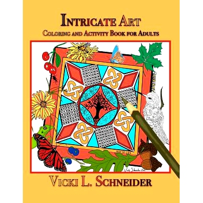 预订 Intricate Art: Coloring and Activity Book for Adults: 9781514710180