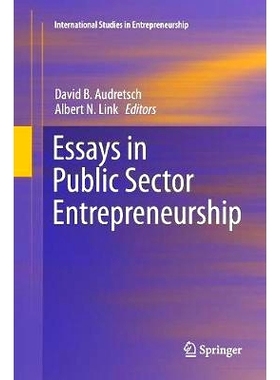 预订 Essays in Public Sector Entrepreneurship: 9783319799964