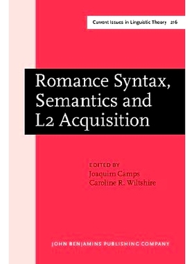 预订 Romance Syntax, Semantics and L2 Acquisition. Selected papers from the 30th Linguistic Symposium on Romance Languag