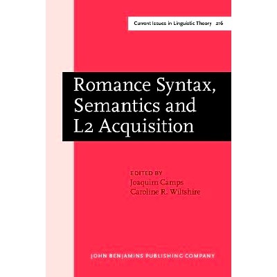 预订 Romance Syntax, Semantics and L2 Acquisition. Selected papers from the 30th Linguistic Symposium on Romance Languag