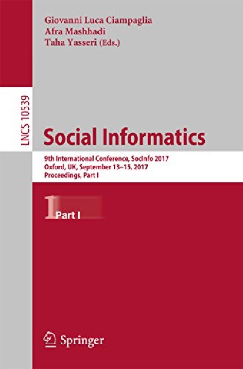 【预订】Social Informatics: 9th Internationa...