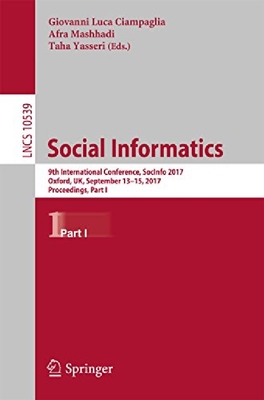 【预订】Social Informatics: 9th Internationa...