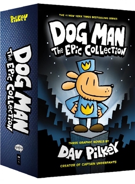 现货 英文原版 神探狗狗的冒险 精装 1-3套装 Dog Man: The Epic Collection