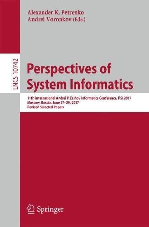 【预订】Perspectives of System Informatics: ...