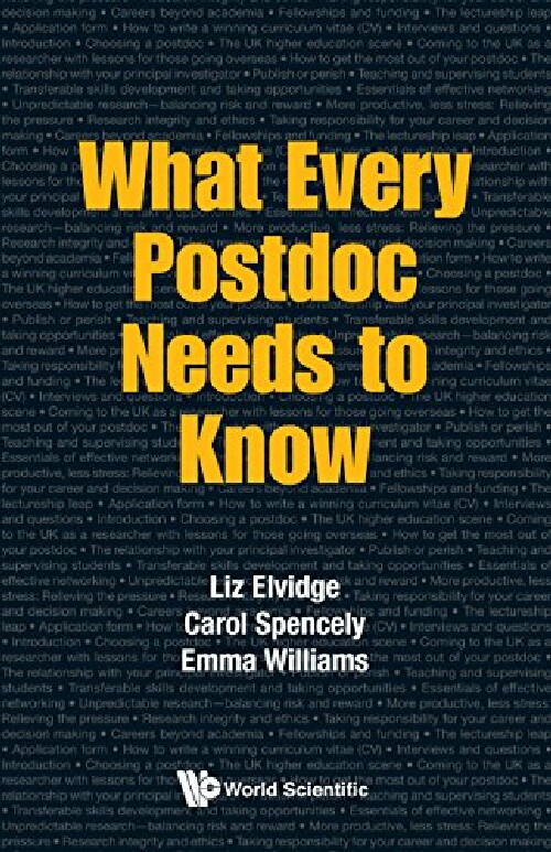 【预订】What Every Postdoc Needs To Know