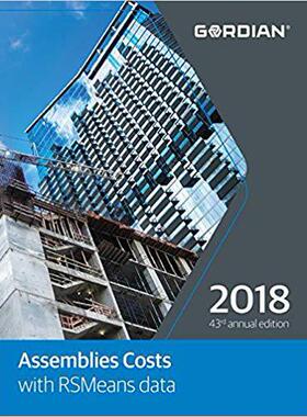 【预售】Assemblies Cost with RSMeans Data
