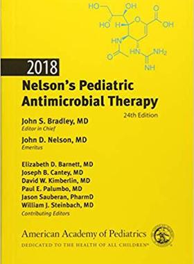 【预售】2018 Nelson’s Pediatric Antimicrobia...