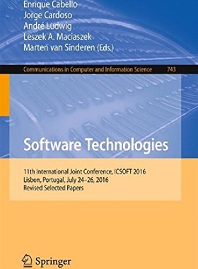 【预订】Software Technologies: 11th Internat...