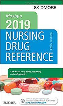 Mosby’s 2019 Nursing Drug Reference 2019年莫斯比护理药物参考