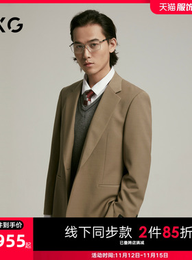 GXG男装 商场同款商务休闲西装外套男正装 24冬季新品G24X134018