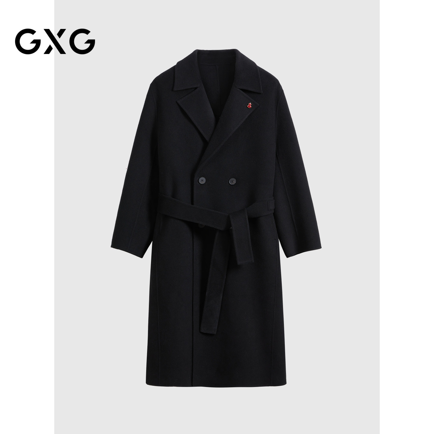 GXG男装 含羊绒质感长款大衣  2025冬季G25X264034图片