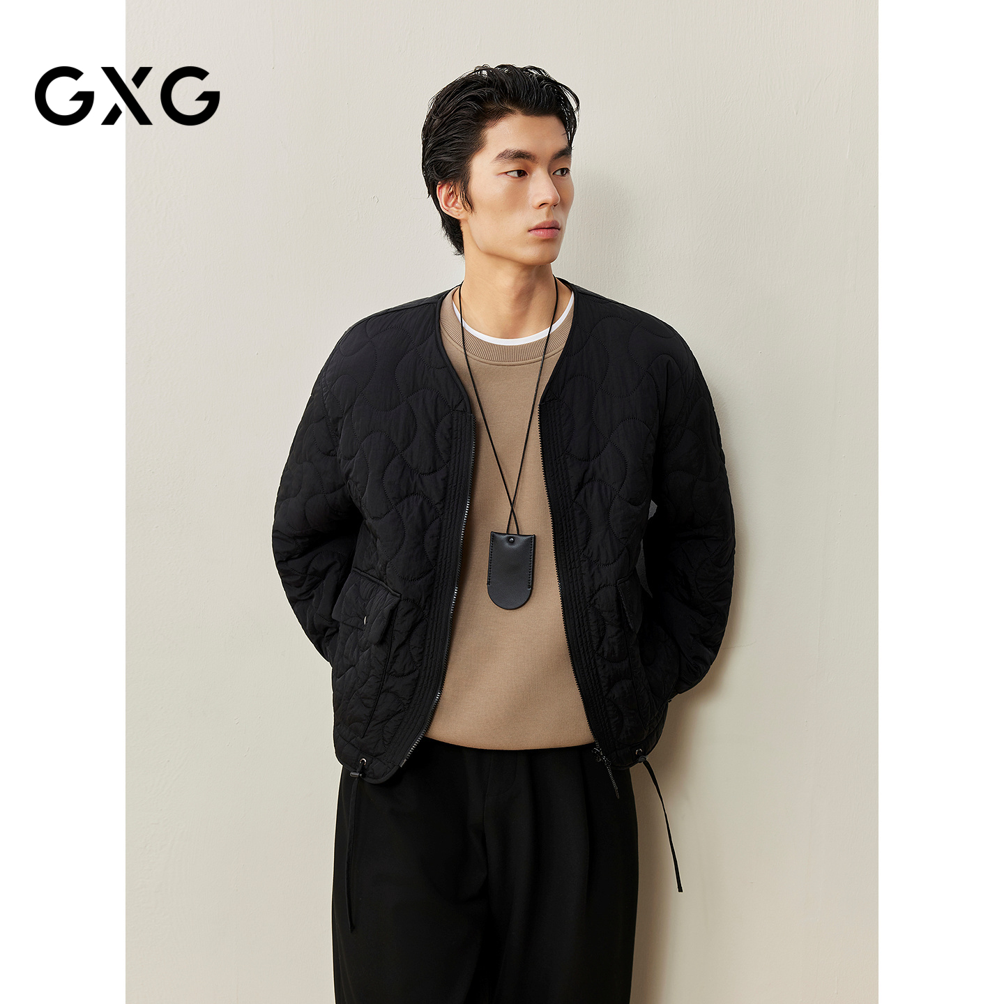 GXG男装 商场同款简约休闲棉服 2025年冬季新品G25X074004