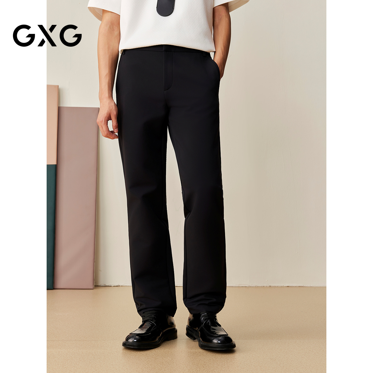 GXG男装 商场同款四面弹小脚西裤 2025年冬季新品G25X024136