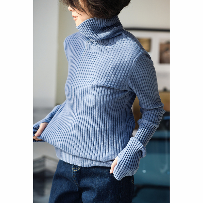 修身打底高领针织衫米兰宣言