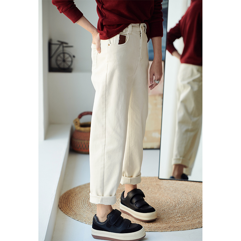 微弹小直筒萝卜牛仔裤