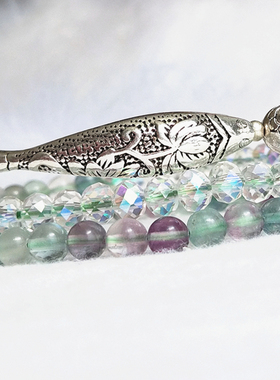 彩萤石多圈晶体通透情人节礼物