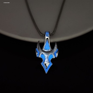 新款霸气发光项链男学生暗器黑科技火焰船锚街拍耍酷夜光吊坠饰品