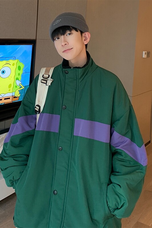 @港风内里羊羔毛棉衣青少年男生立领面包服MY9008-P85,男装棉衣,星座223（原229-2）
