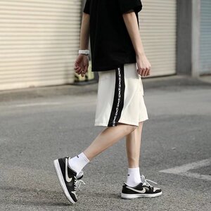 @港风 潮男沙滩裤夏季短裤拼色五分裤 DK066-P35图片