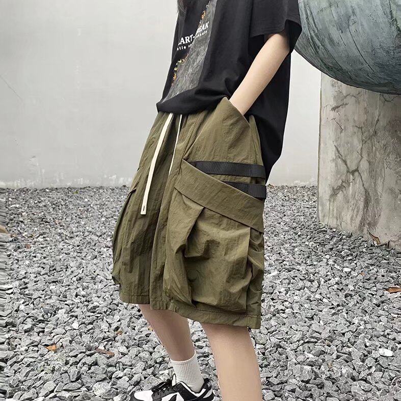 @港风   夏季短裤男士多口袋工装五分裤潮牌ins DK045-P35图片