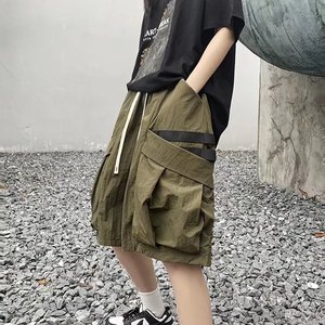 @港风   夏季短裤男士多口袋工装五分裤潮牌ins DK045-P35图片