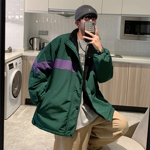 @港风内里羊羔毛棉衣青少年男生立领面包服MY9008-P85