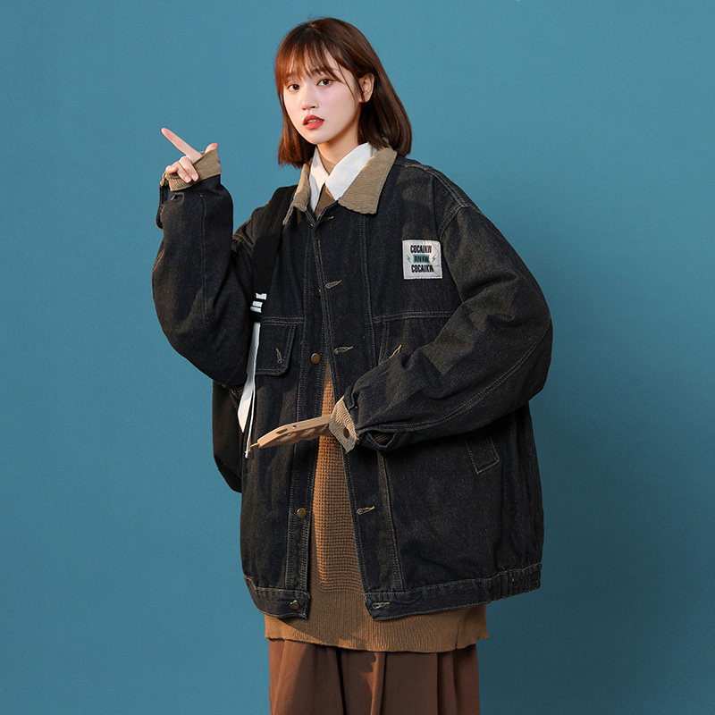 @中性风工装牛仔夹克男女情侣款春秋上衣外套JK315-P68,男装夹克,星座223（原229-2）