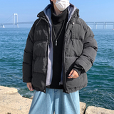 @港风假两件连帽棉衣男面包服韩版潮牌保暖棉服MY9004-P85，男装棉衣，星座223（原229-2）