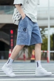 @日系大码M-5XL工装牛仔裤男大码款直筒五分短裤DK038-P40，男装牛仔裤，星座223（原229-2）