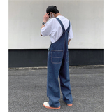 @港风美式街头背带牛仔裤男宽松直筒阔腿裤NZ269-P55，男装牛仔裤，星座223（原229-2）