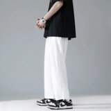 @港风春夏季薄款冰丝清凉休闲裤束脚长款男生NZ240-P30，男装休闲裤，星座223（原229-2）