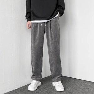 @港风 灯芯绒直筒裤男韩版百搭秋冬休闲长裤NZ203-P48图片