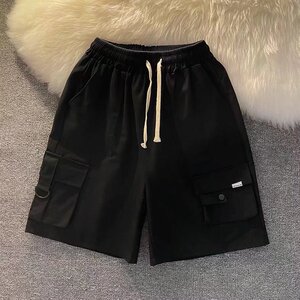 @港风 工装短裤男夏纯棉022设计感小众筒ins  DK050-P35图片