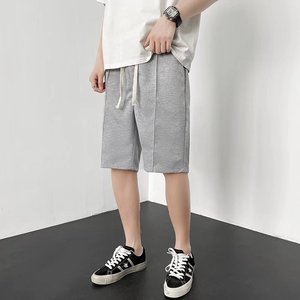 @港风 短裤男夏季薄款流纯色五分中裤宽松运动裤DK039-P30图片