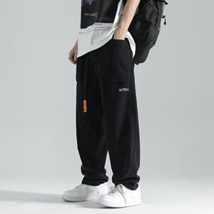 @日系 宽松工装裤男哈伦裤子潮牌复古休闲长裤 NZ282-P40图片