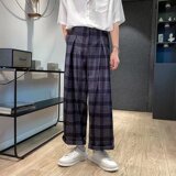 @港风夏季潮牌ins直筒格子裤长裤阔腿裤NZ273-P40，男装休闲裤，星座223（原229-2）