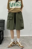 @港风短裤宽松五分裤男直筒港味显瘦中裤女潮insDK030-P50，男装牛仔裤，星座223（原229-2）