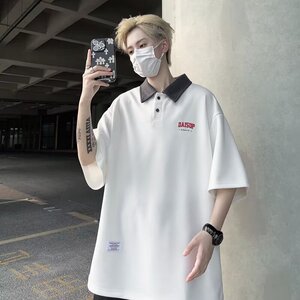 夏男款翻领polo衫重磅潮牌短袖T恤 T2113-P30图片