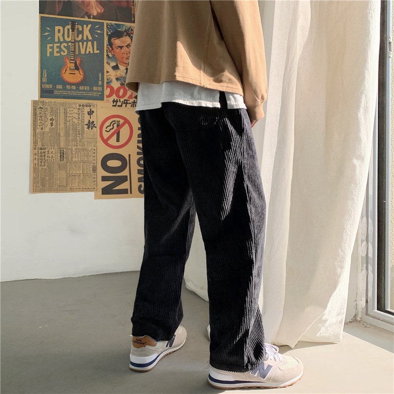 @港风灯芯绒加绒加厚休闲裤男冬季新款NZ204常规P35加绒P45,男装卫衣,星座223（原229-2）