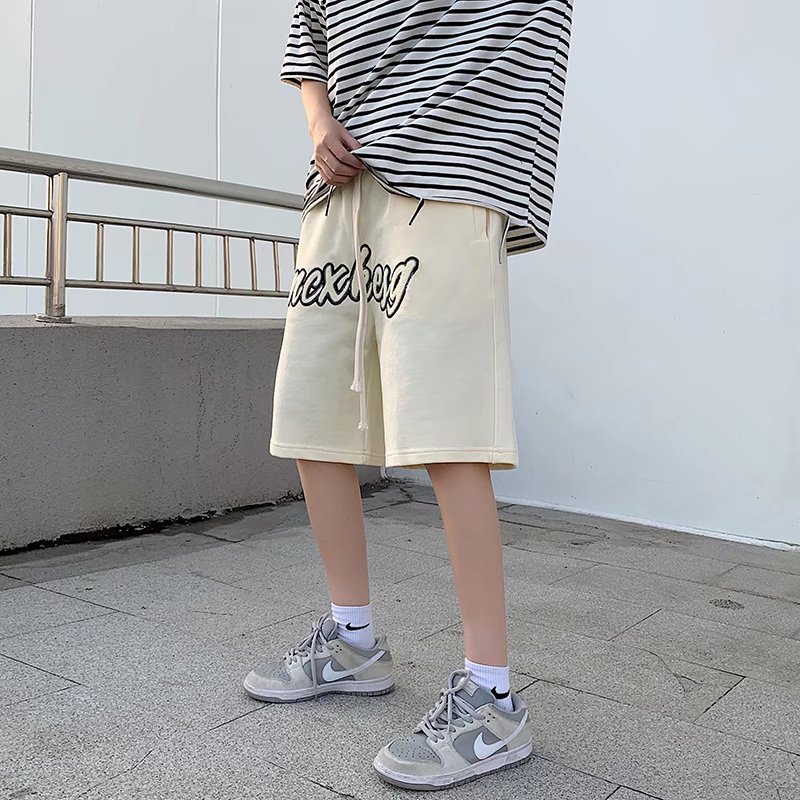 @港风   针织短裤卫裤夏季运动五分裤潮  DK018P30图片