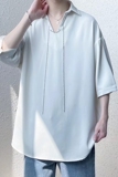 @港风潮流百搭五分袖透气防晒衣男士夏季短袖衬衣CS118-P45，男装防晒衣，星座223（原229-2）