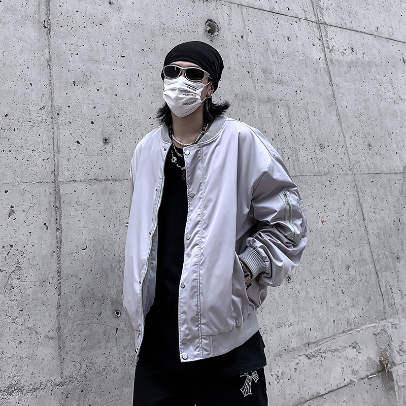 W08-P602023春季大码飞行服夹克男外套潮牌街头棒球服,男装夹克,星座223（原229-2）