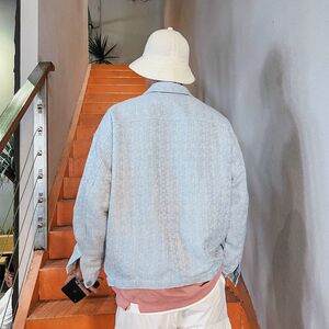 @潮 现货小香风夹克男女情侣款港风宽松外套FF2102-P95118图片