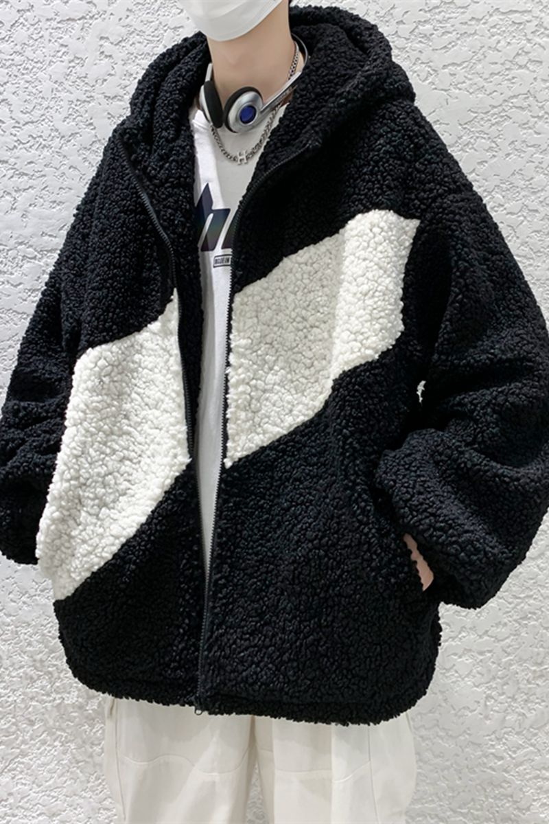 @港风羊羔毛外套男韩版潮流秋棉衣夹克MY9007-P55,男装夹克,星座223（原229-2）