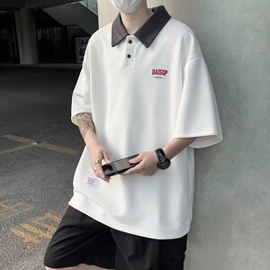 夏男款翻领polo衫重磅潮牌短袖T恤T2113-P30,休闲款毛呢大衣怎么搭配什么裤子图片